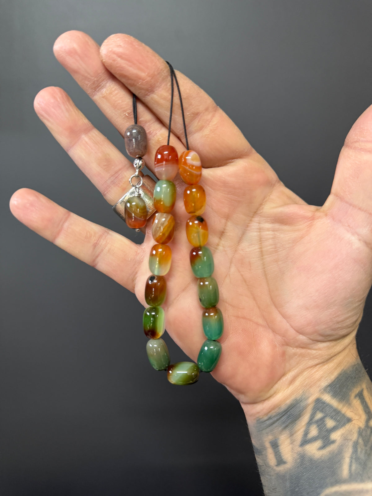 Agate & Peacock Jasper Bead Komboloi