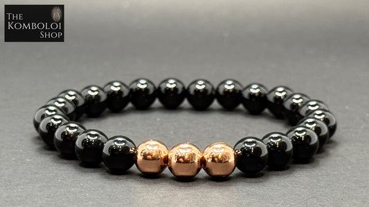 Copper & Onyx Bracelet