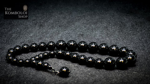Onyx Cascading 33 Bead Worry Beads