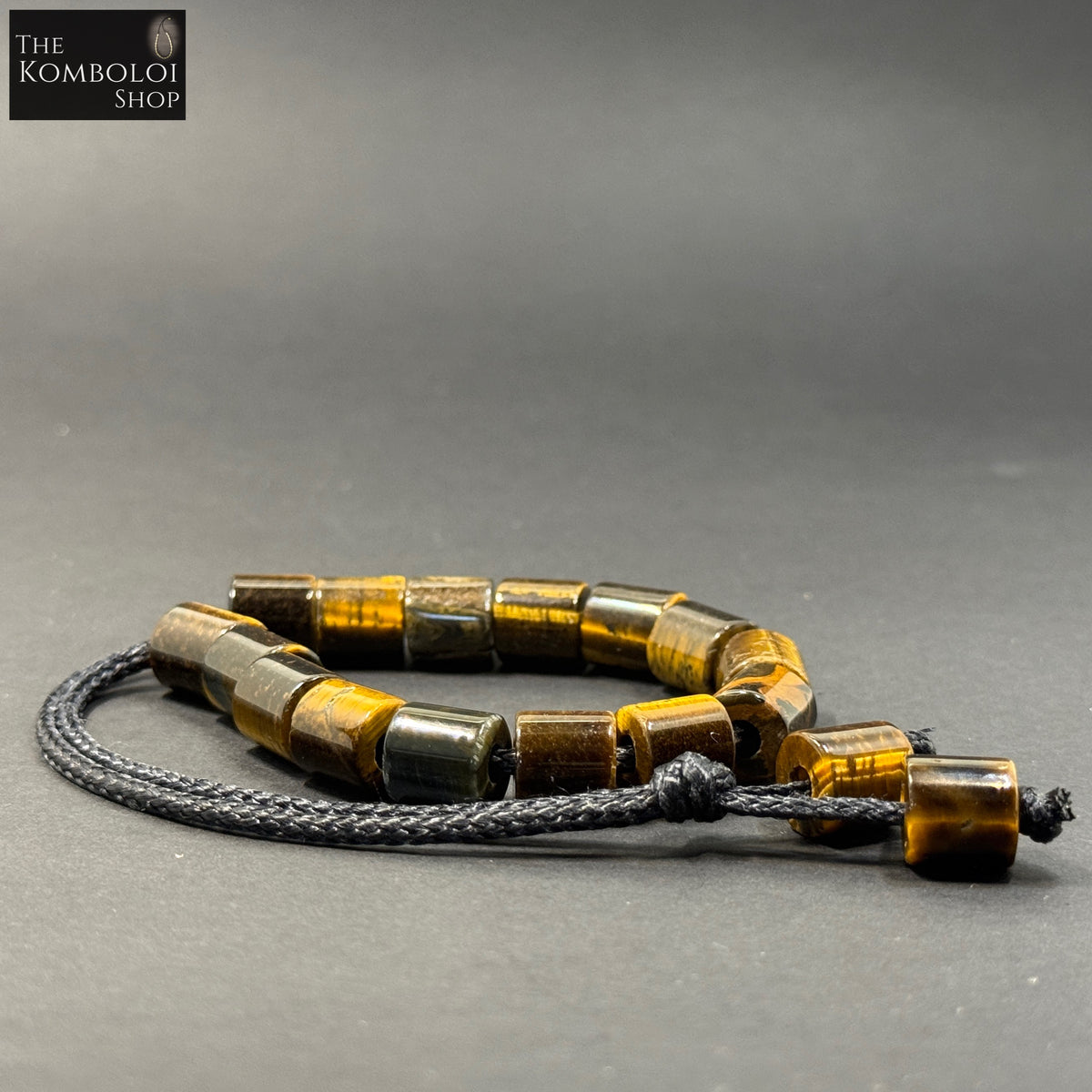 Tigers Eye w/ Kevlar Komboloi / Worry Beads
