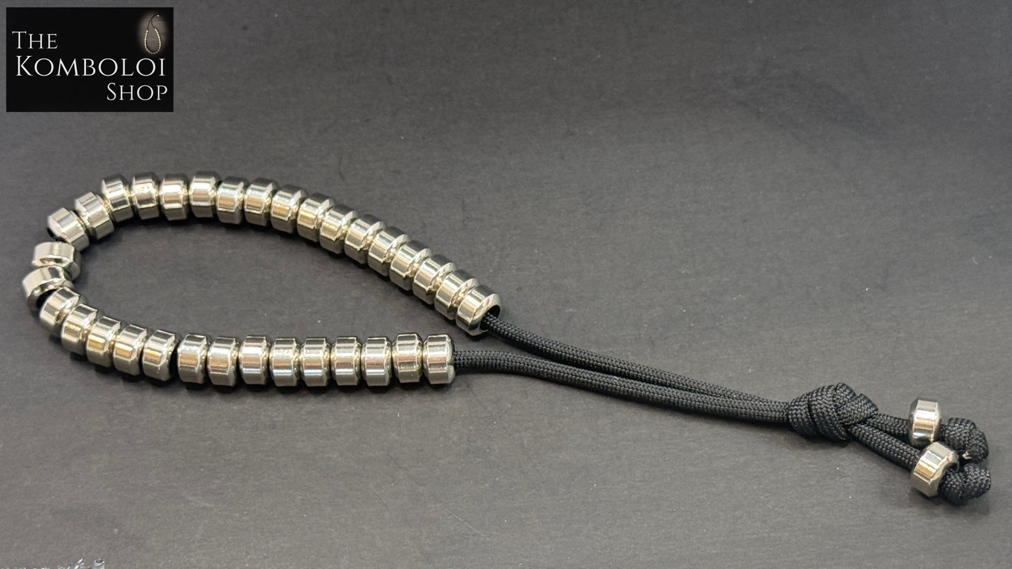 Modern Series 33 Bead Stainless Steel Komboloi / Worry Beads