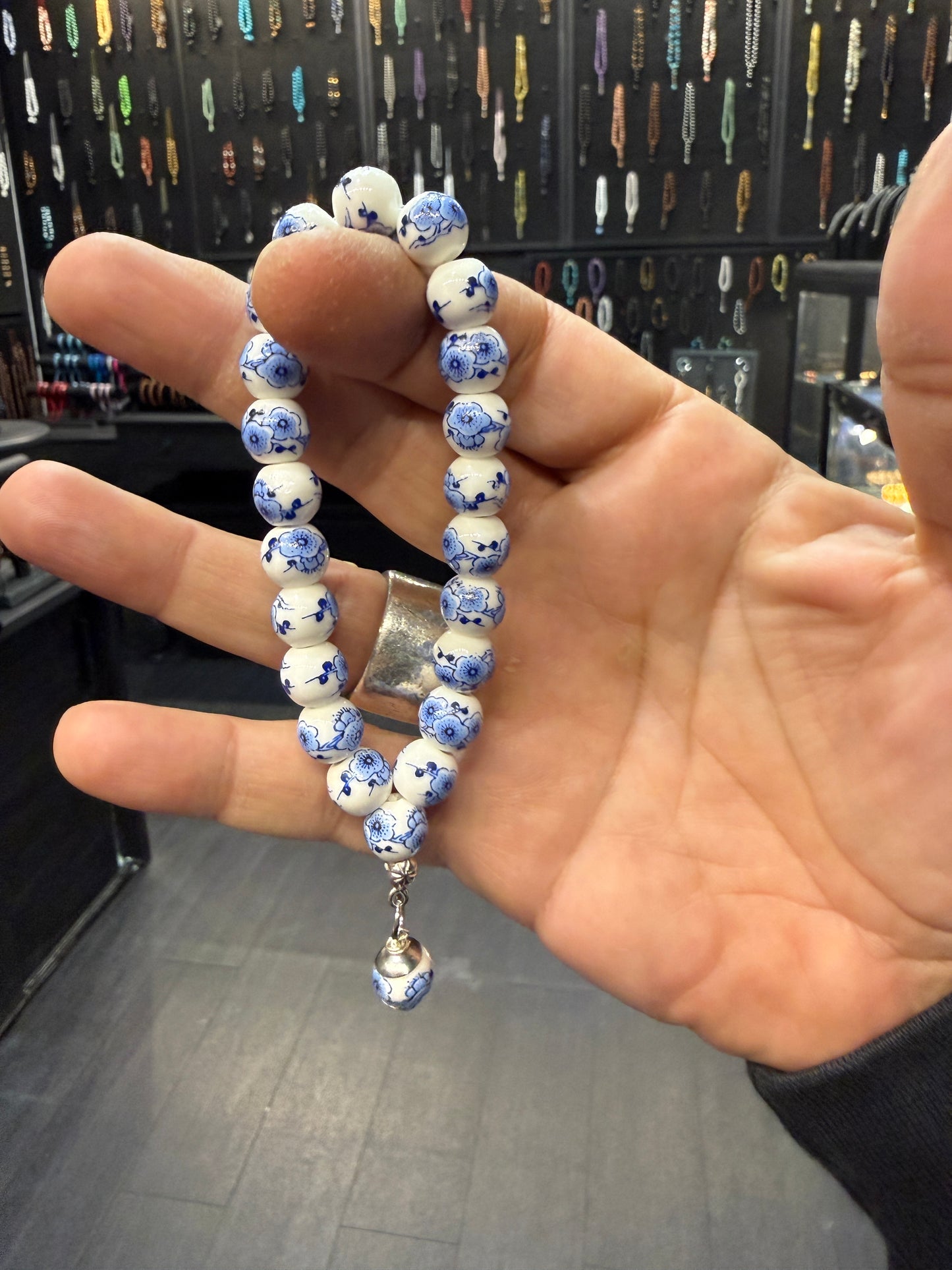 Porcelain Worry Bead Bracelet