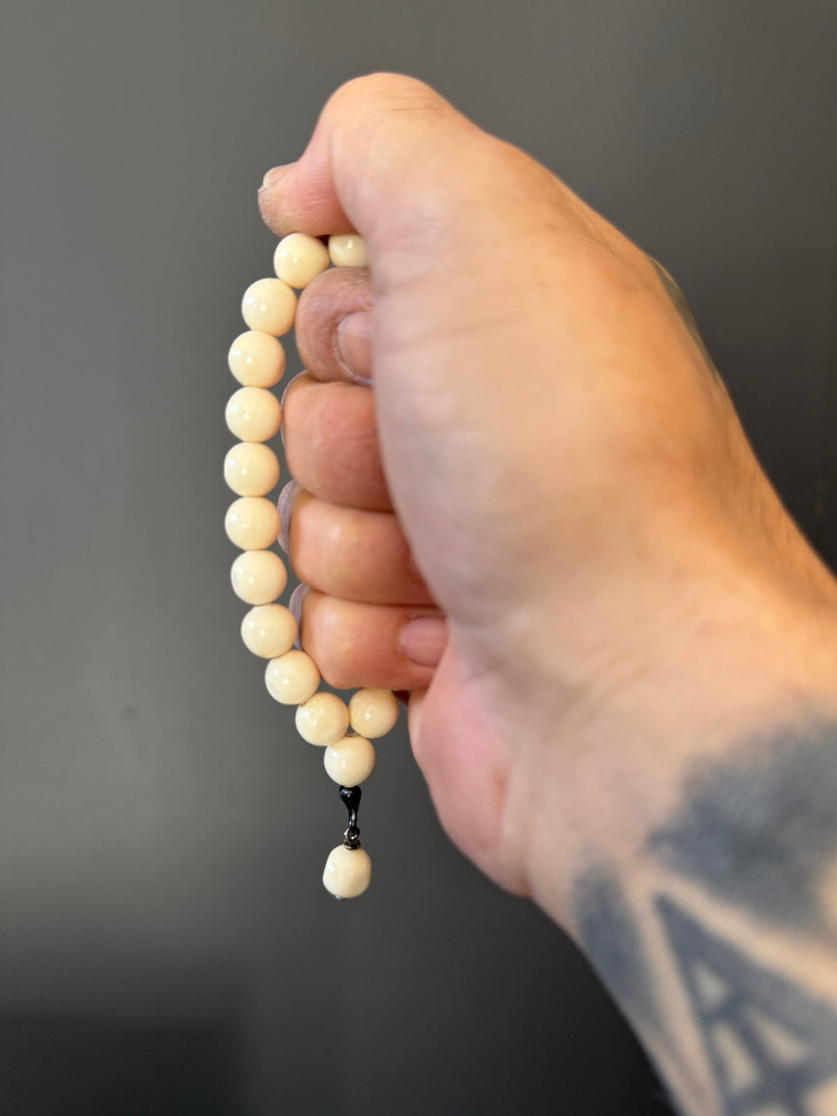 Camel Bone Worry Bead Bracelet