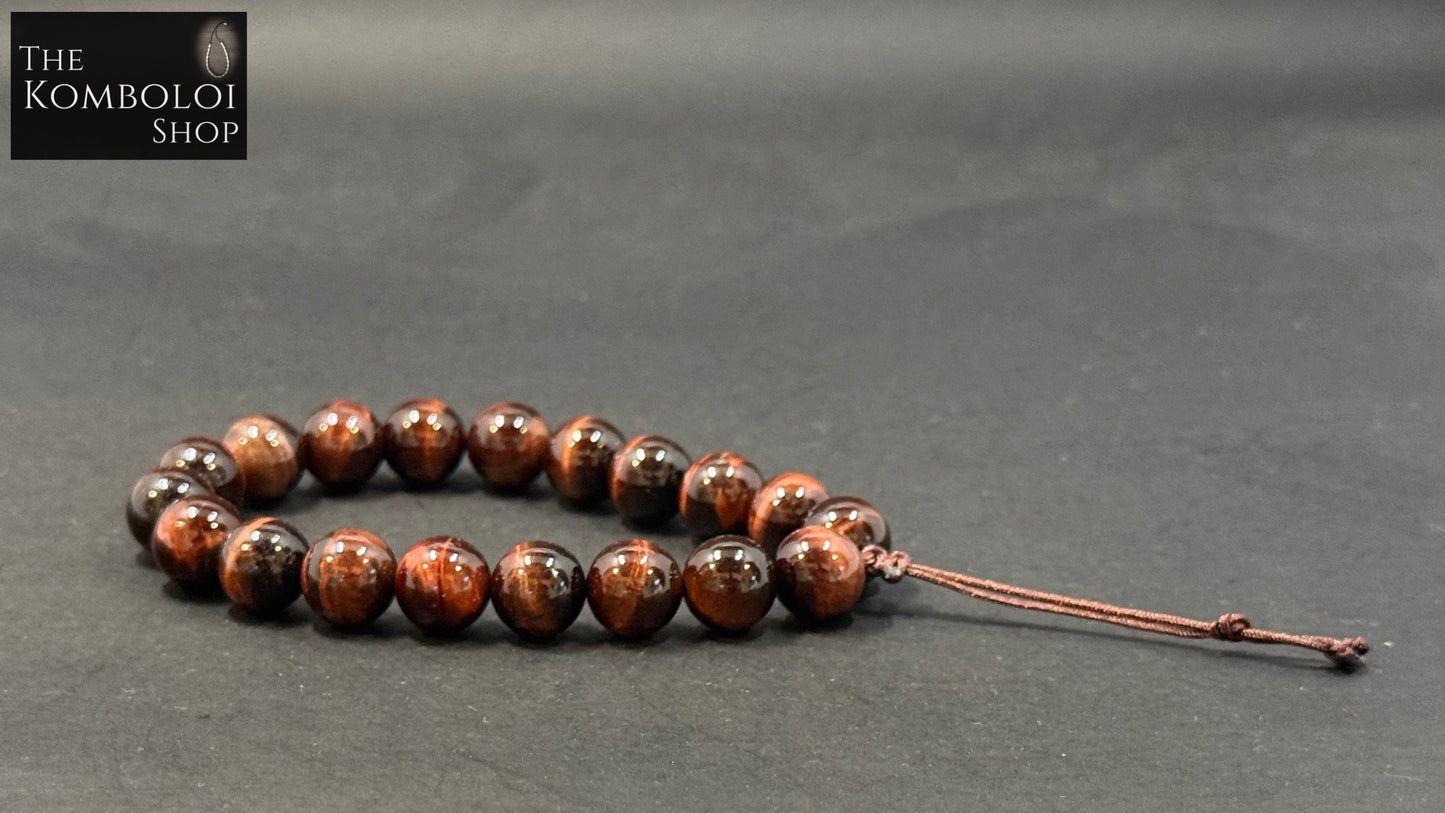 Red Tiger Eye Worry Beads - Wearable MK3 (Short)