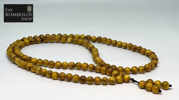 Sandlewood Mala Bead Necklace / Wrap around Bracelet (108 Beads)
