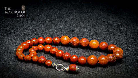 Rosewood Cascading 33 Bead Worry Beads