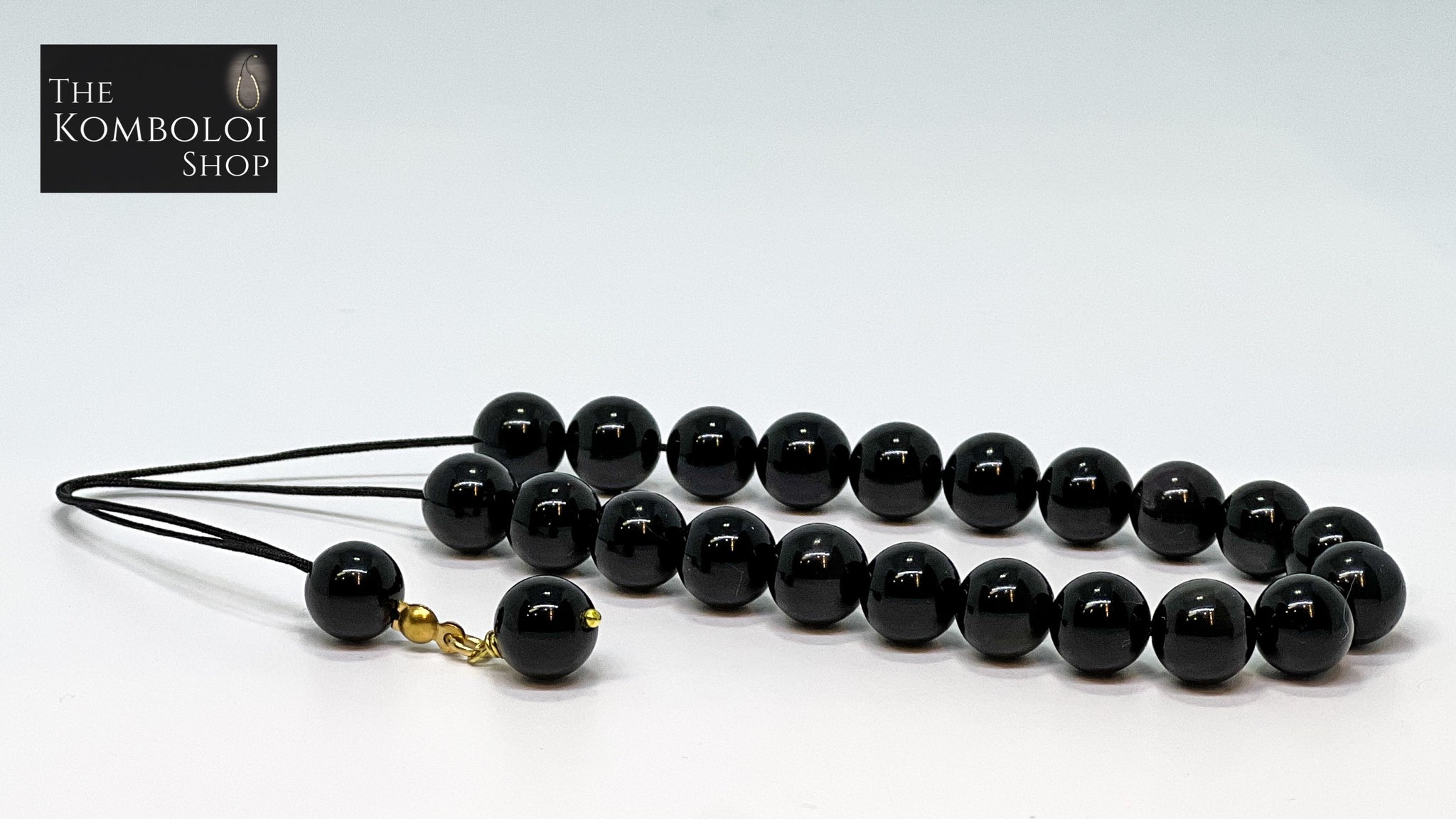 Obsidian 21 Bead Komboloi / Worry Beads