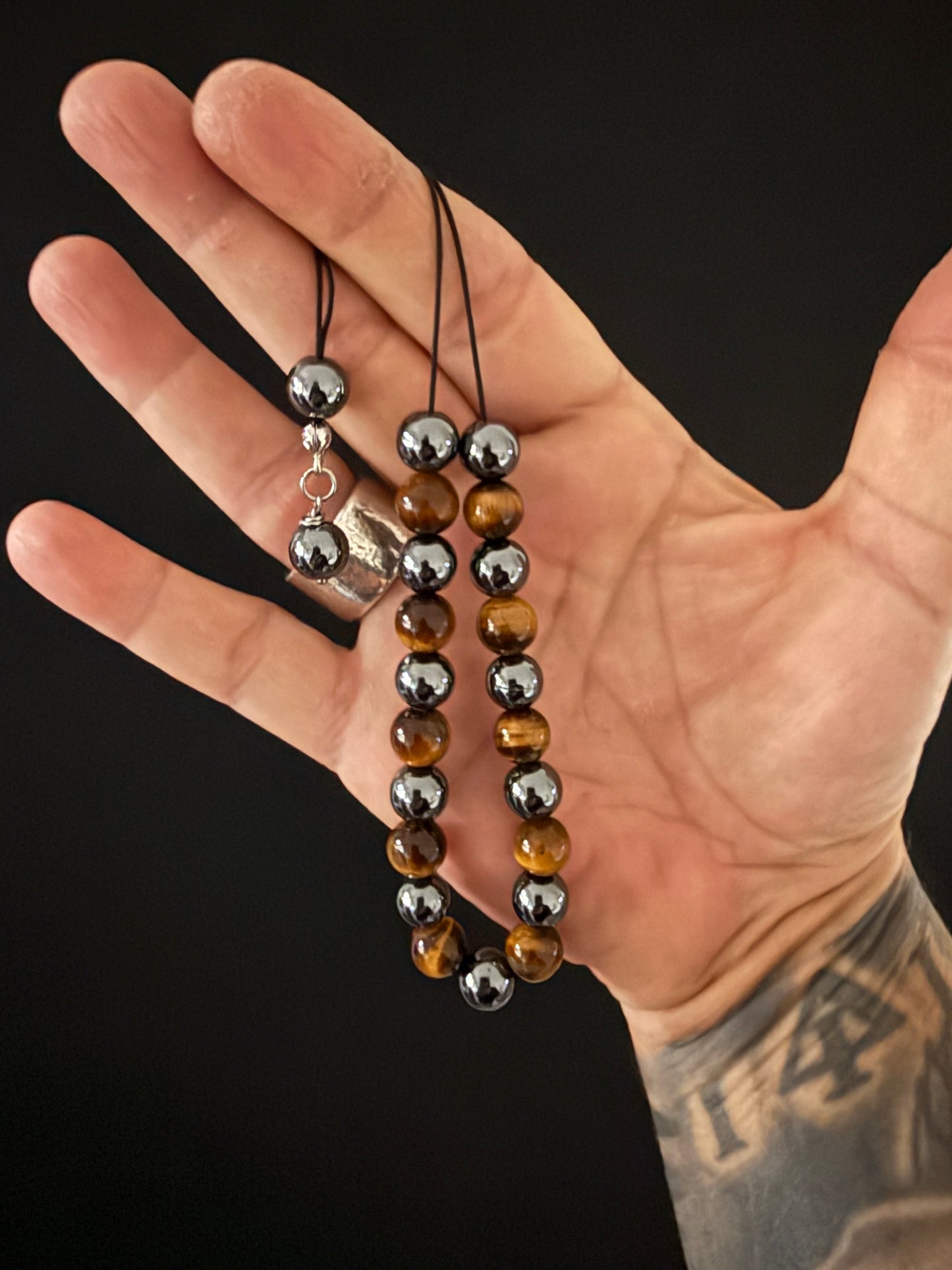 Tiger’s Eye & Hematite Komboloi