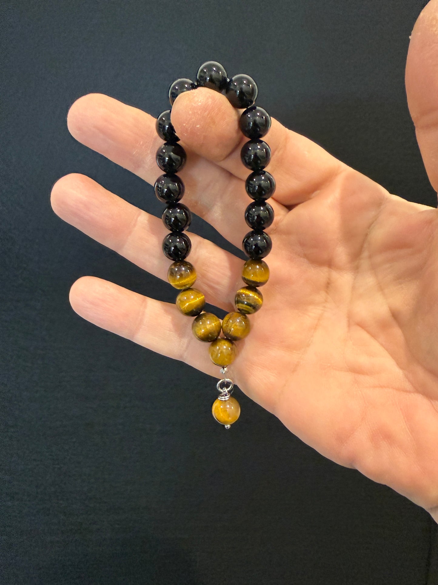 Onyx & Tigers Eye Worry Beads