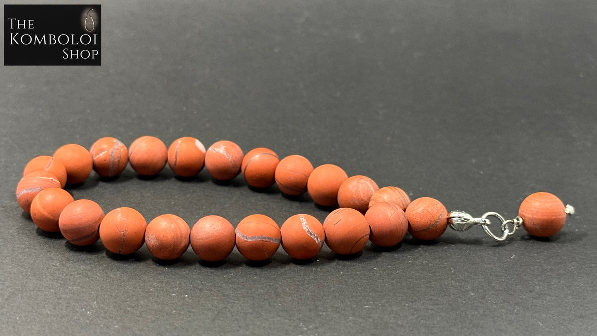 Red Jasper Worry Bead Bracelet