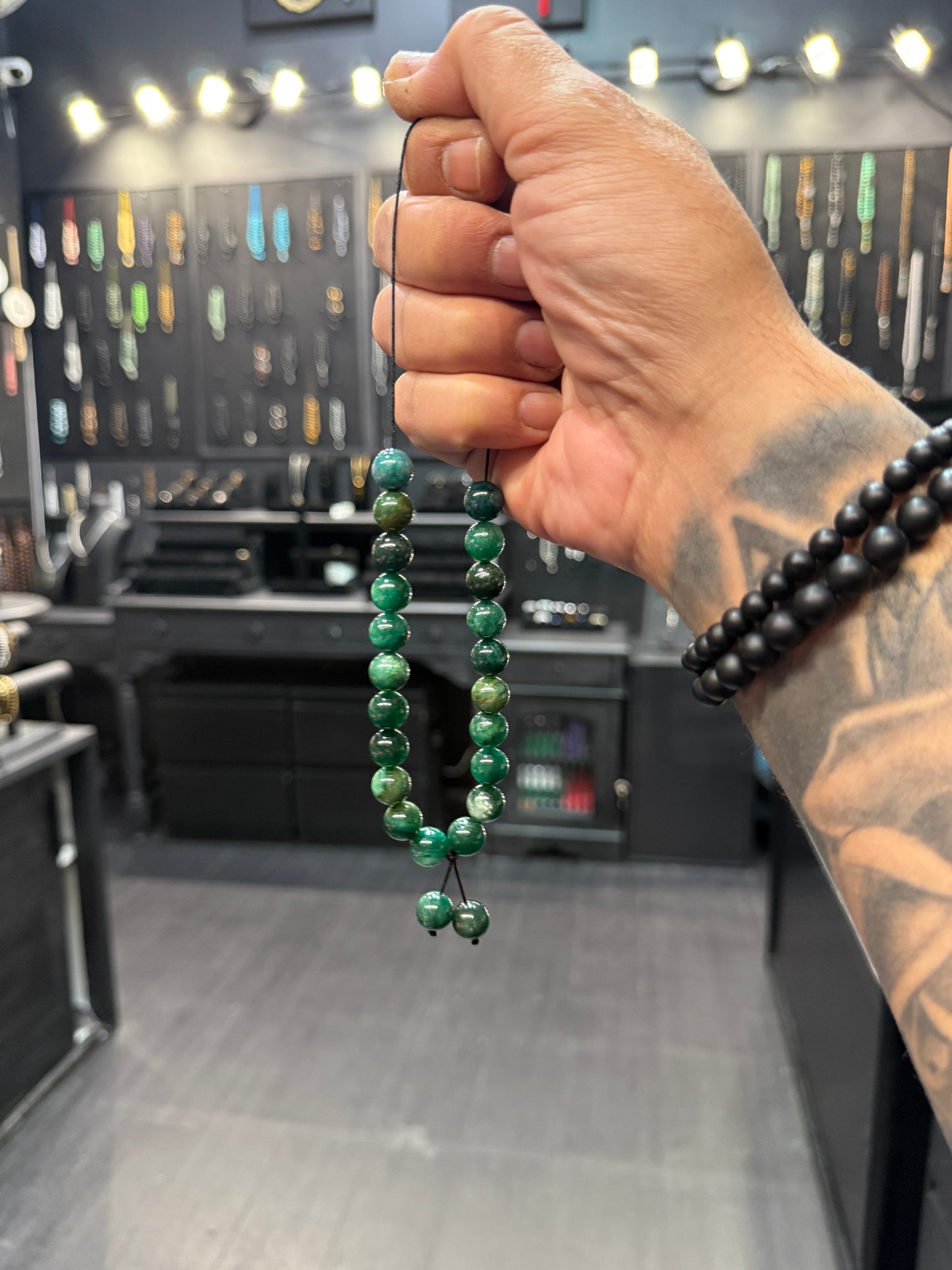 Emerald 21 Bead Komboloi