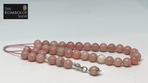 Pink Opal 33 Bead Komboloi / Worry Beads