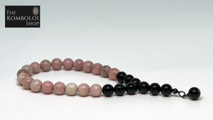 Pink Opal & Onyx Worry Beads