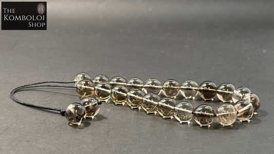 Smokey Quartz 21 Bead Komboloi