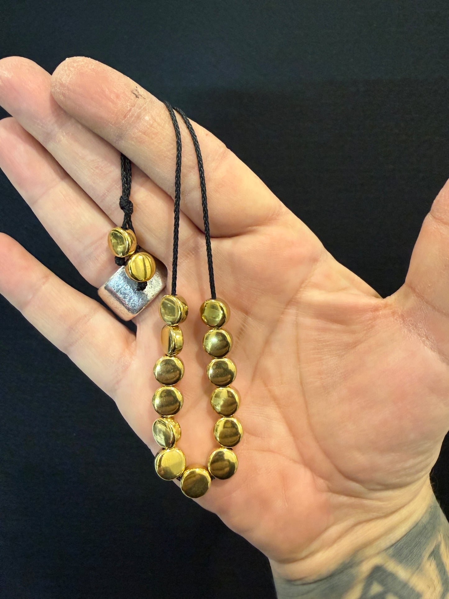 18k Gold Plated Brass Lucky 13 Komboloi