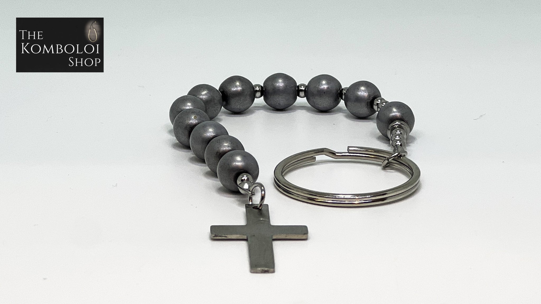 Irish Penal Rosary - Hematite (Electroplated)