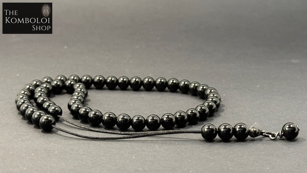 Cretan 51 Bead Komboloi / Worry Beads - Onyx