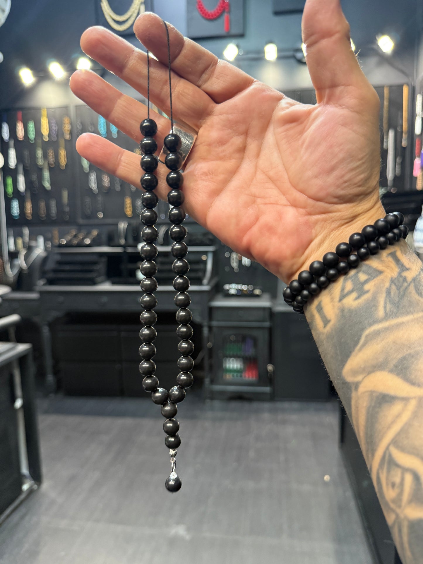 Shungite 33 Bead Komboloi / Worry Beads