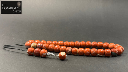 Red Jasper 33 Bead Komboloi / Worry Beads