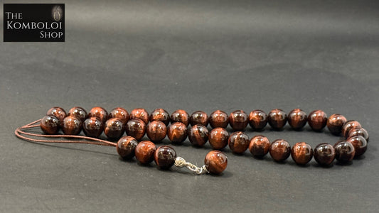 Red Tiger’s Eye 33 Bead Komboloi