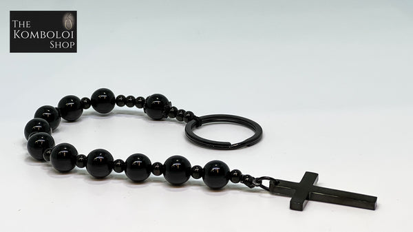 Irish Penal Rosary - Onyx