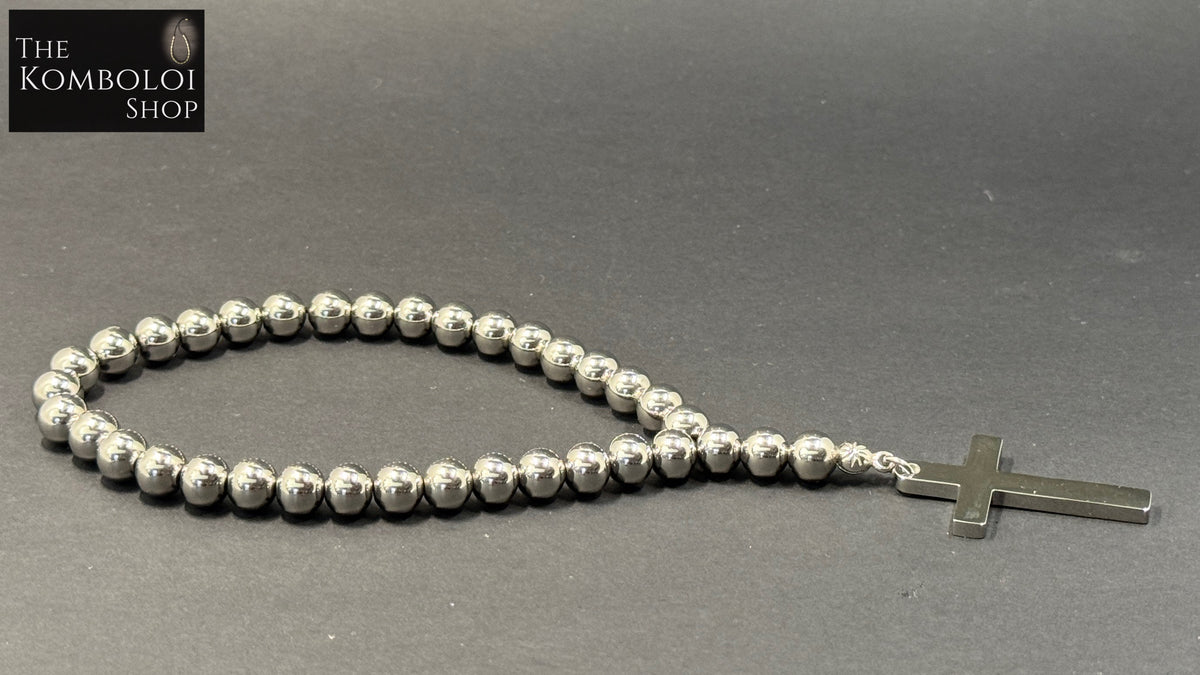 33 Bead Orthodox / Christian Prayer Beads - Stainless Steel