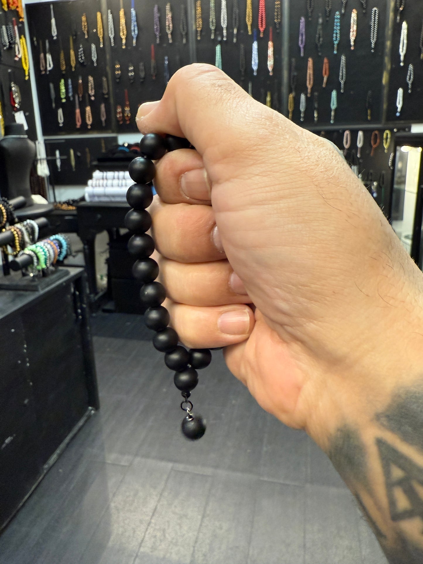 Tourmaline Wearable Worry Beads