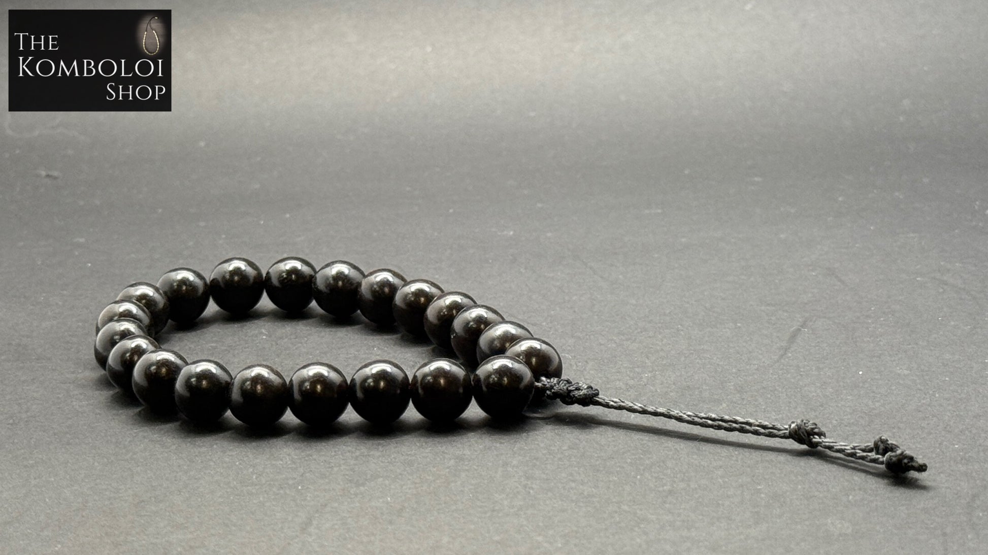 Ebony (Kevlar)  Worry Beads - Extreme Series - Wearable MK3 (Short)