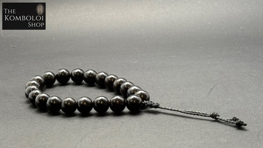Ebony (Kevlar)  Worry Beads - Extreme Series - Wearable MK3 (Short)