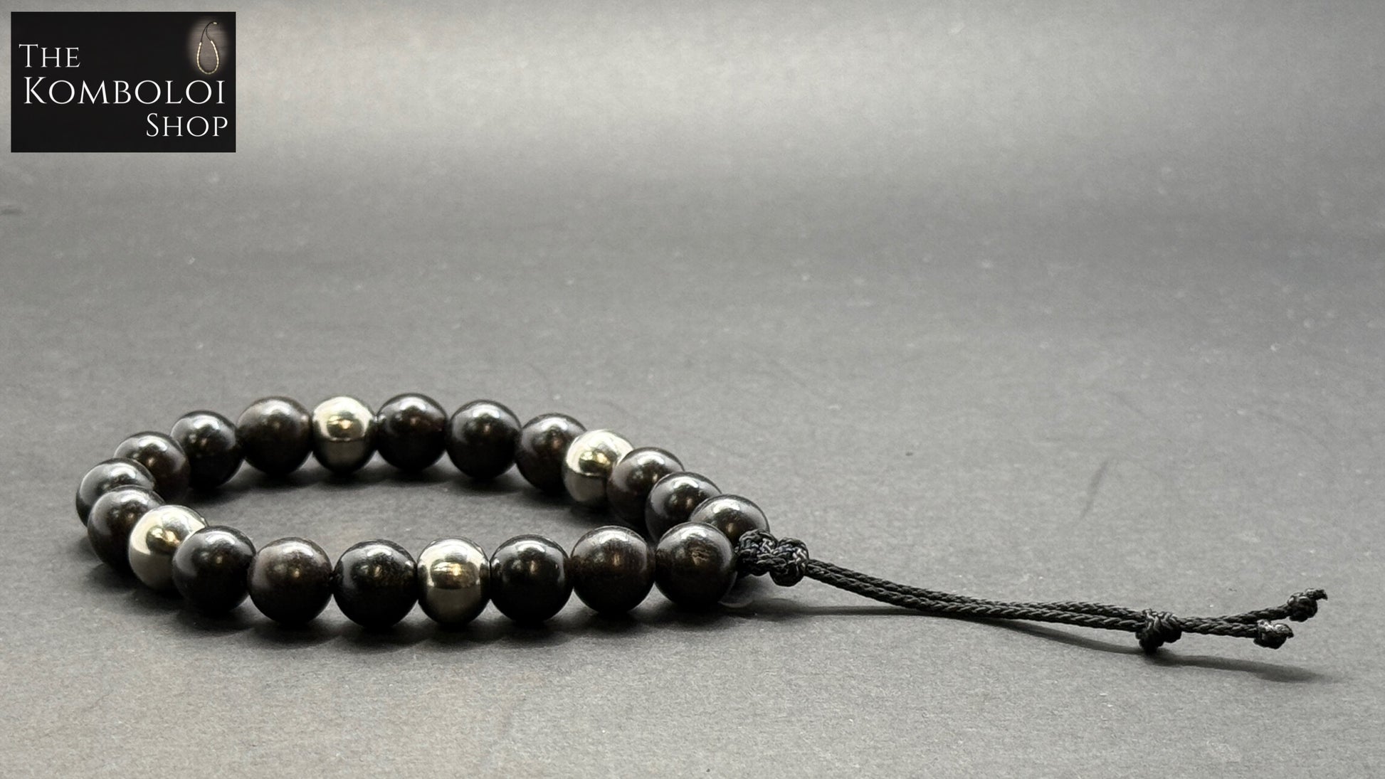 Ebony & Steel Worry Beads - Wearable MK3 (Short)