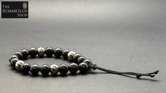 Ebony & Steel Worry Beads - Wearable MK3 (Short)
