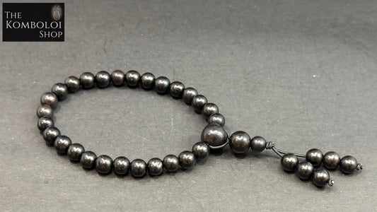 27 Bead Ebony Wrist Mala (Elasticized)