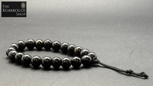 Ebony & Steel Worry Beads - Wearable MK3 (Short)