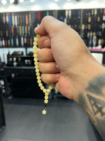 Mini Worry Beads - Yellow Jade