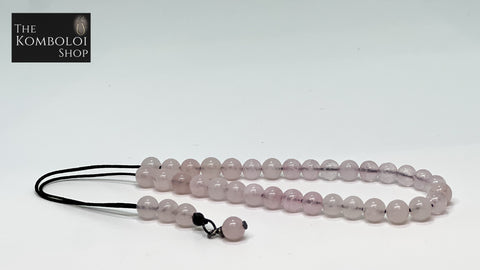 Rose Quartz 33 Bead Mini Komboloi / Worry Beads