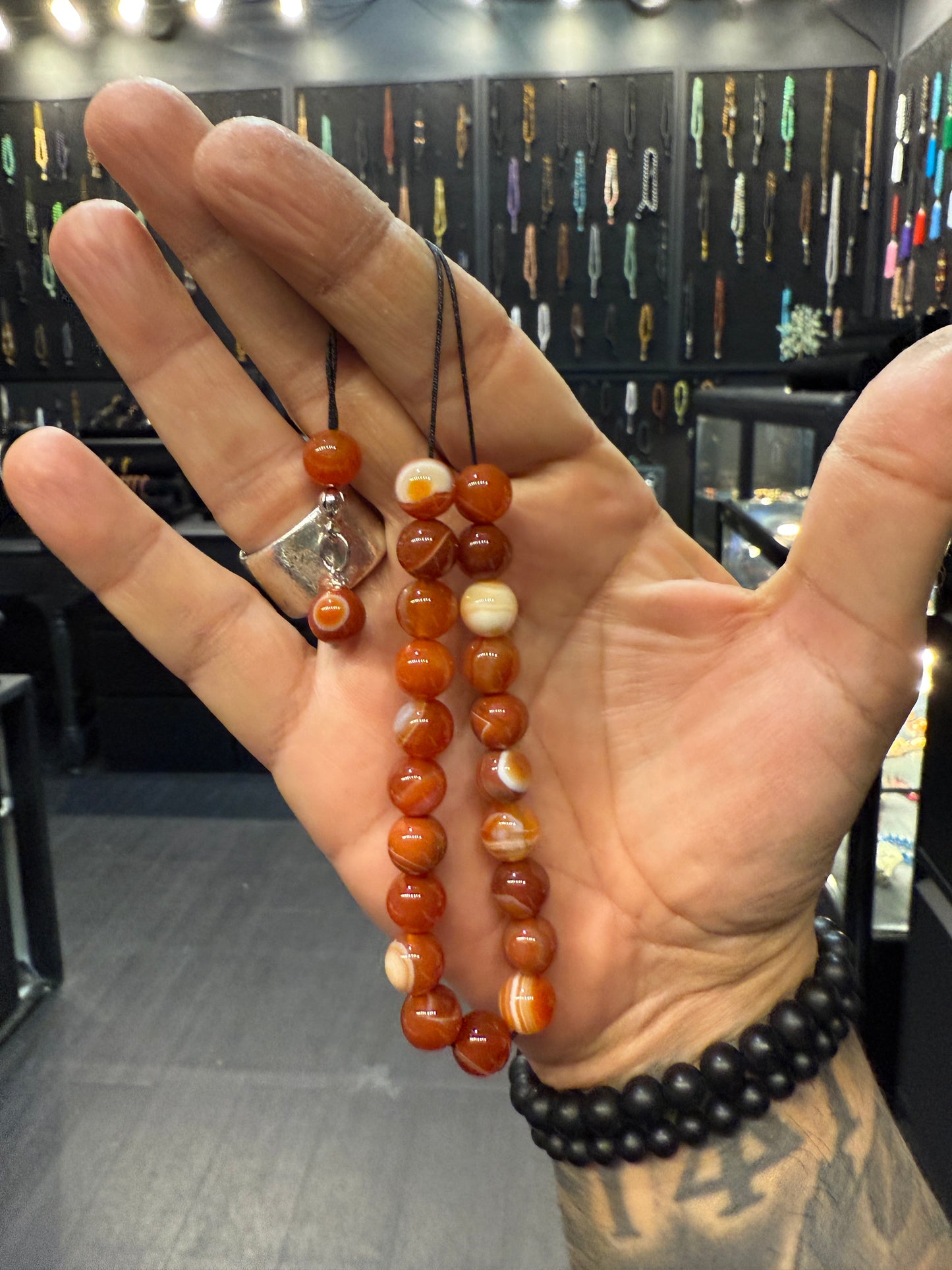 Agate 21 Bead Komboloi / Worry Beads