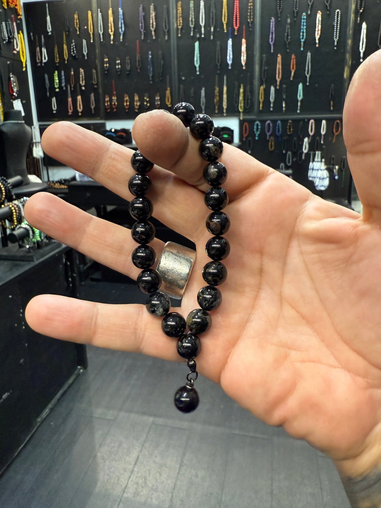 Matte Onyx Wearable Worry Beads