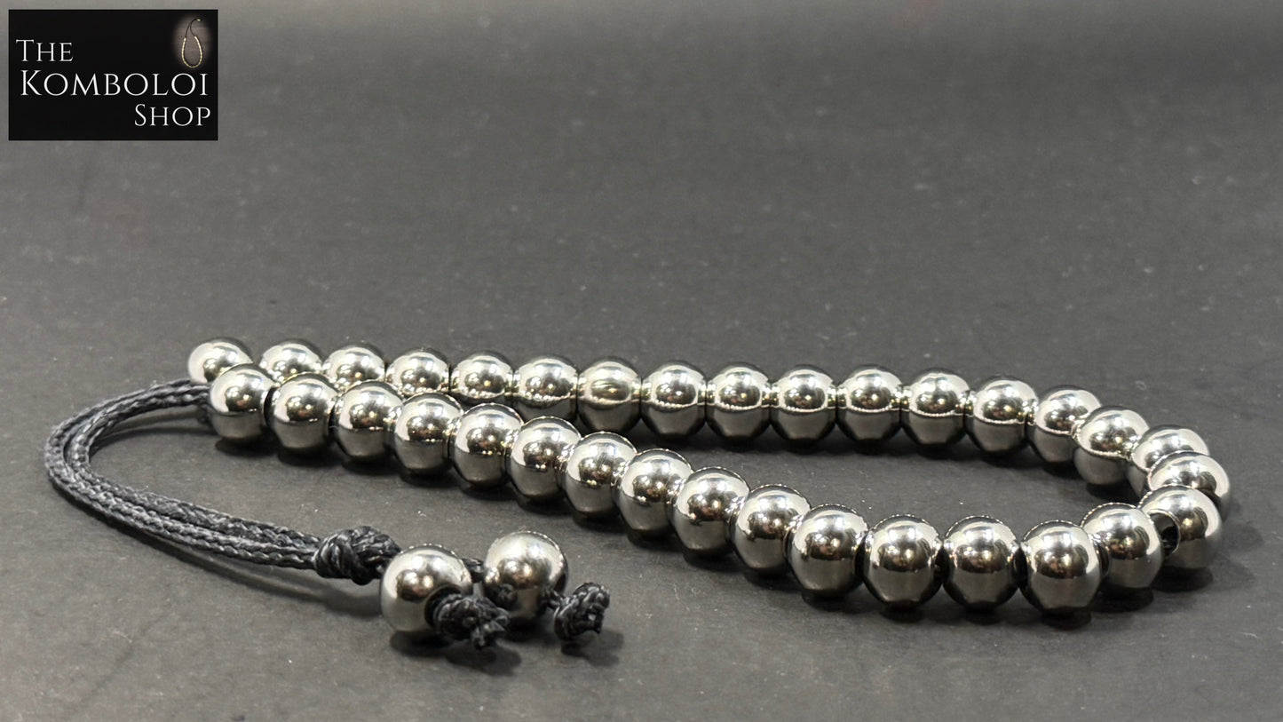 Stainless Steel 33 Bead Komboloi - Extreme Series (Kevlar)