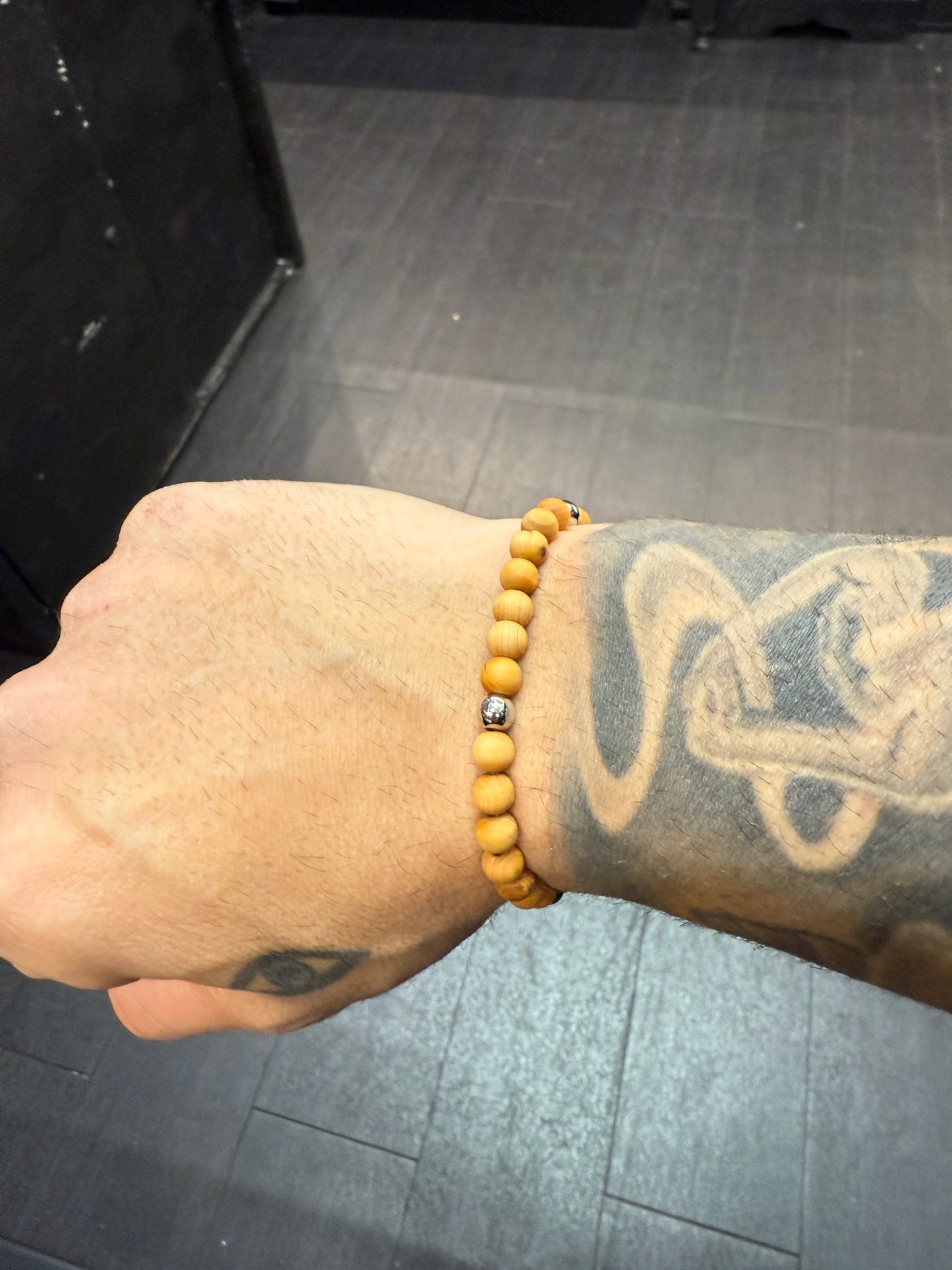 Maple Wood Anglican Rosary Bead Bracelet