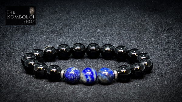 Onyx & Lapis Lazuli Bracelet