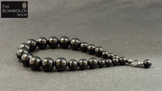 Cascading Onyx Worry Bead Bracelet