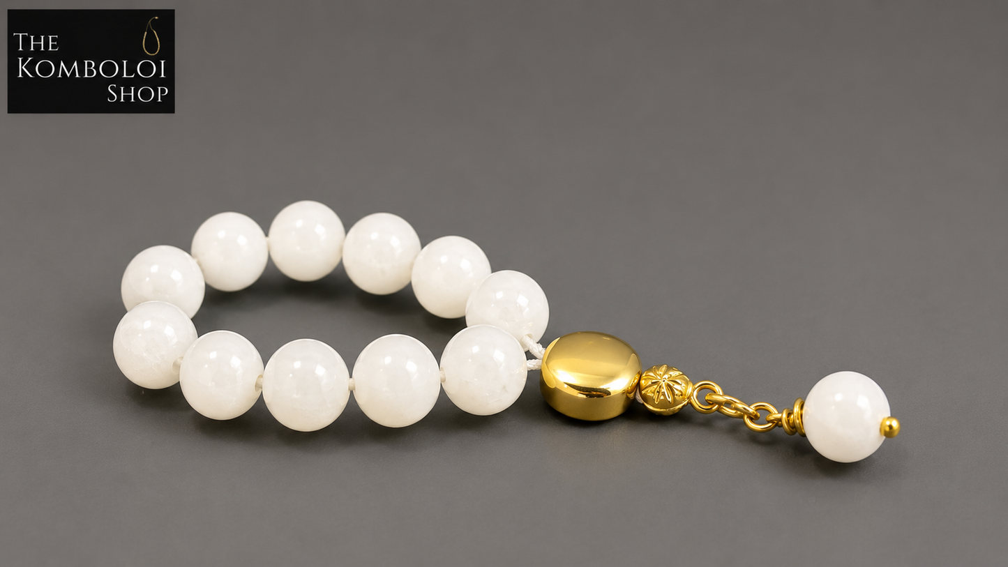 White Jade Mini Ottoman Tasbih / Misbaha