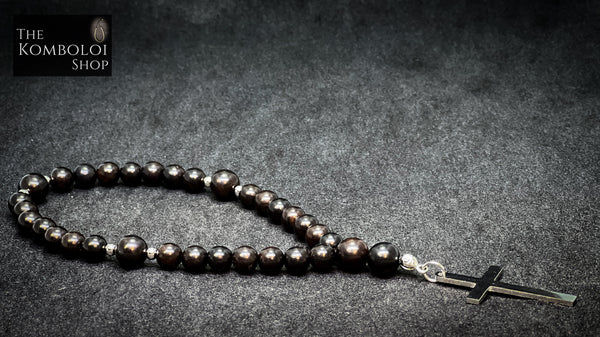 Ebony Anglican Rosary Beads