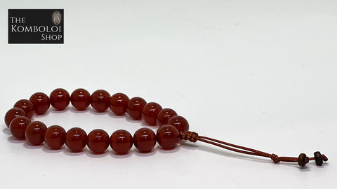 Carnelian Worry Beads - Wearable MK3 (Short)