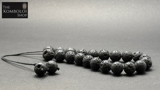 Volcanic Lava Komboloi / Worry Beads