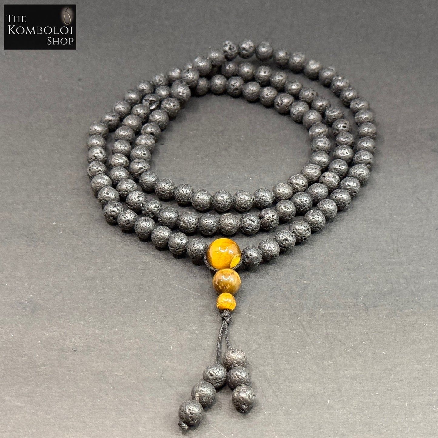 108 Bead Volcanic Lava Mala