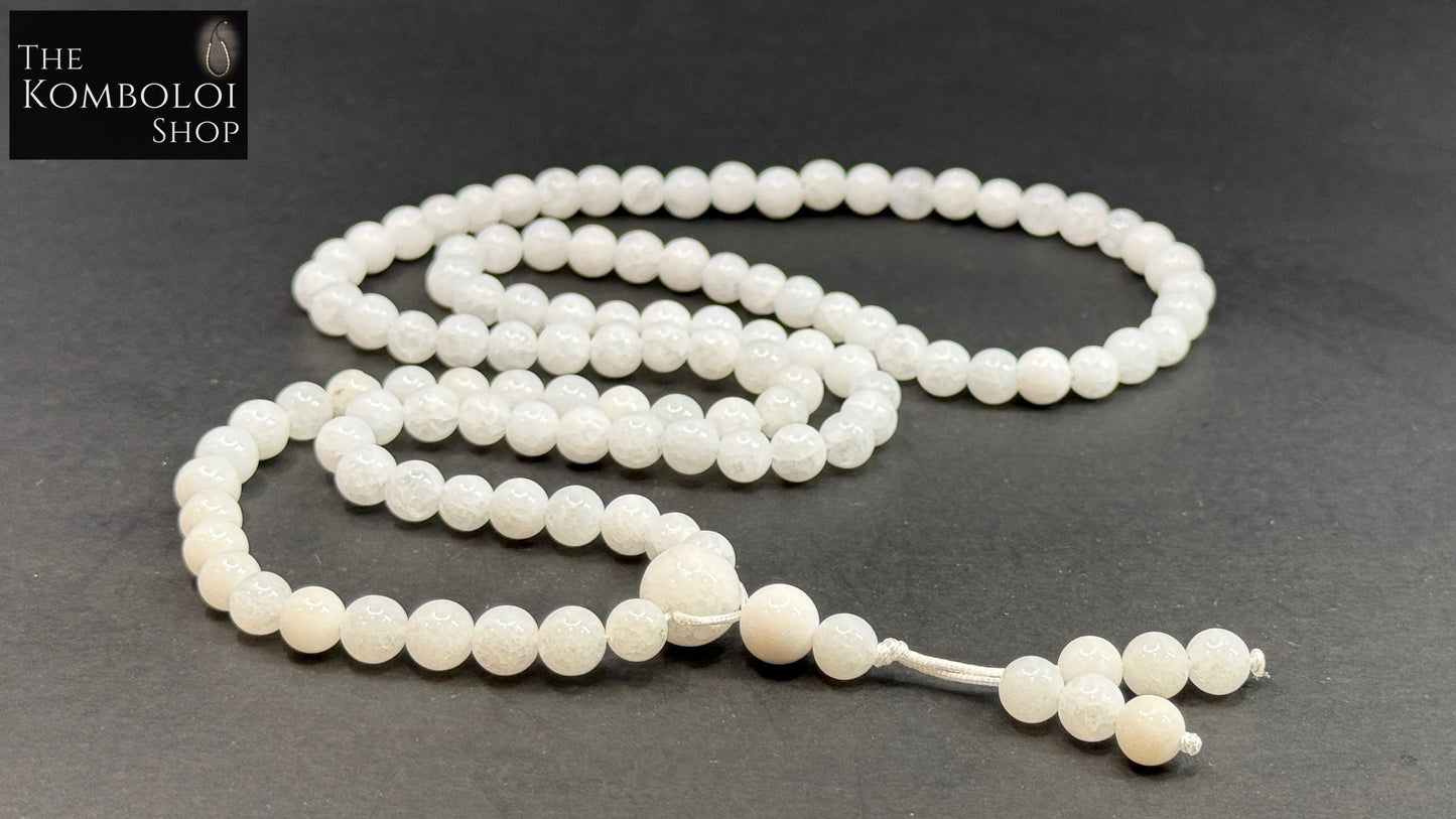 108 Bead White Jade Mala