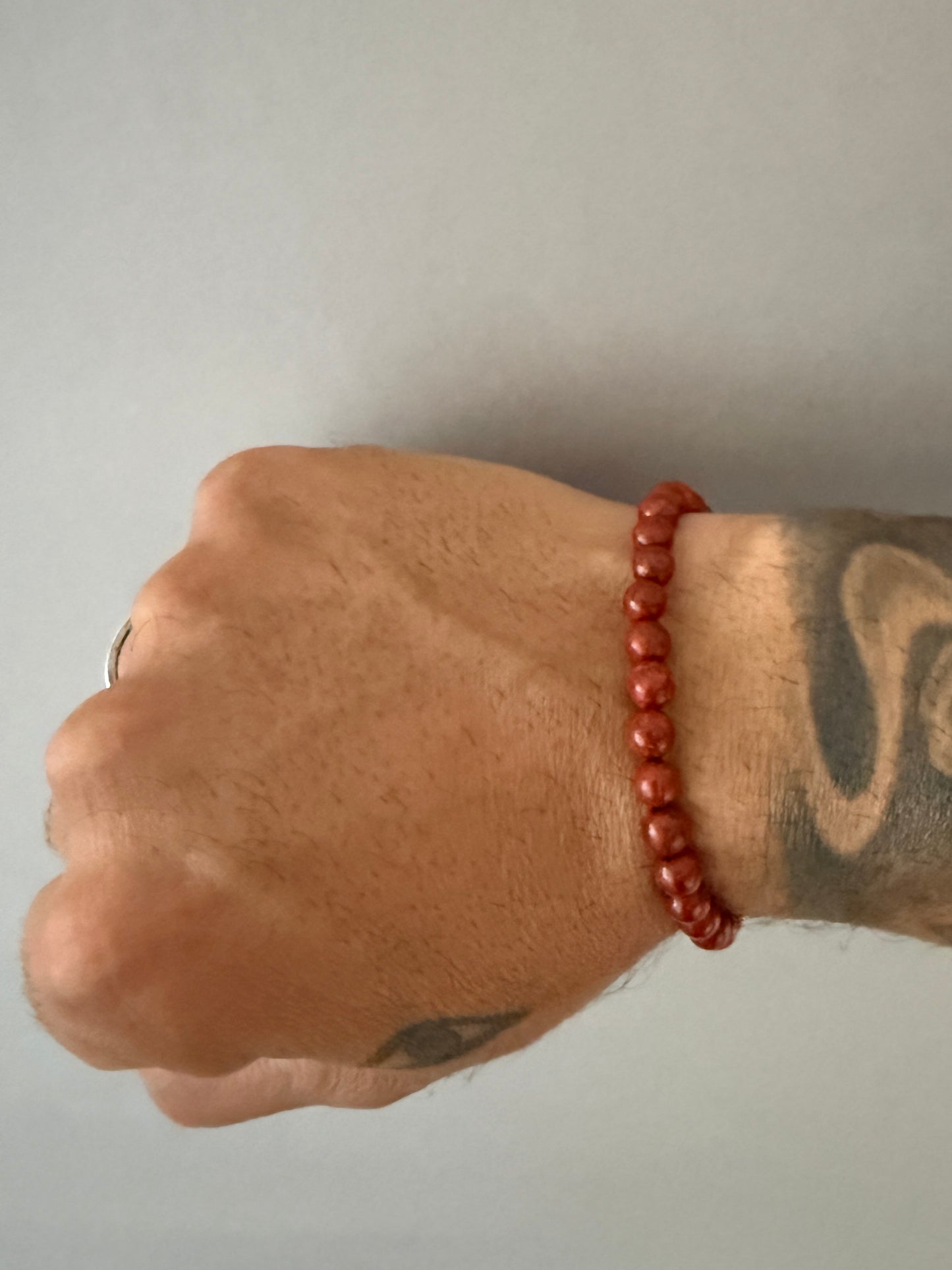 27 Bead Rosewood Wrist Mala (Elasticized)