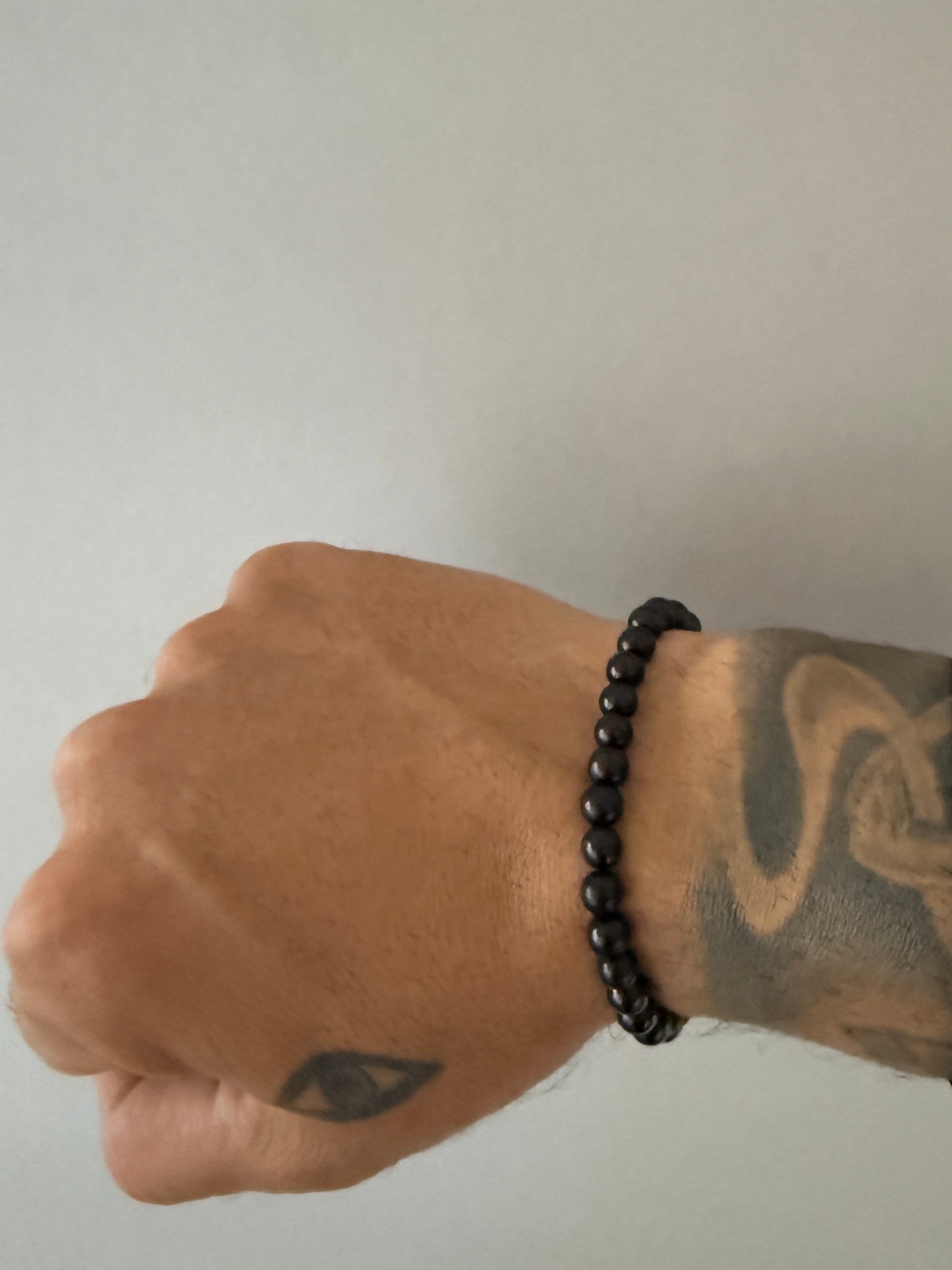 27 Bead Ebony Wrist Mala (Elasticized)