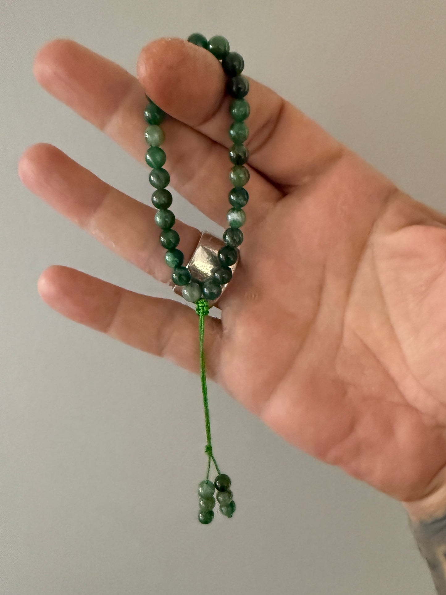 27 Bead Emerald Wrist Mala